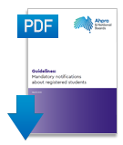 Mandatory notifications about students - Guidelines - PDF